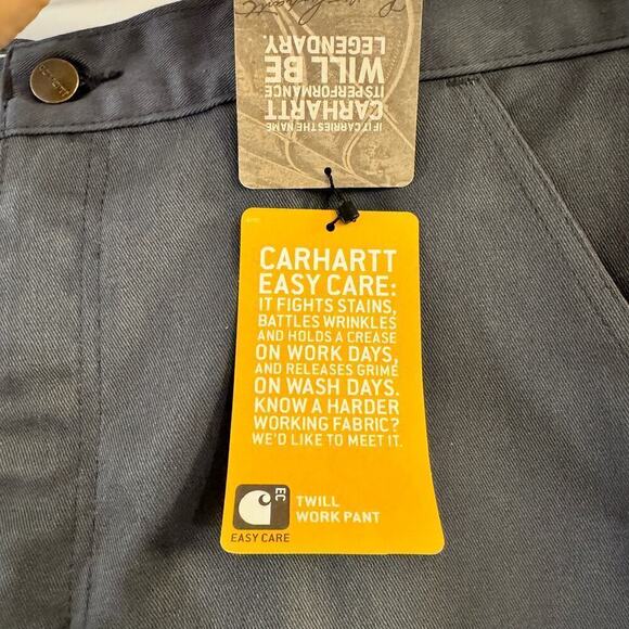 Carhartt Relaxed Fit Twill Work Pant Gray Workwear Pockets Multiple Sizes - Picture 6 of 10